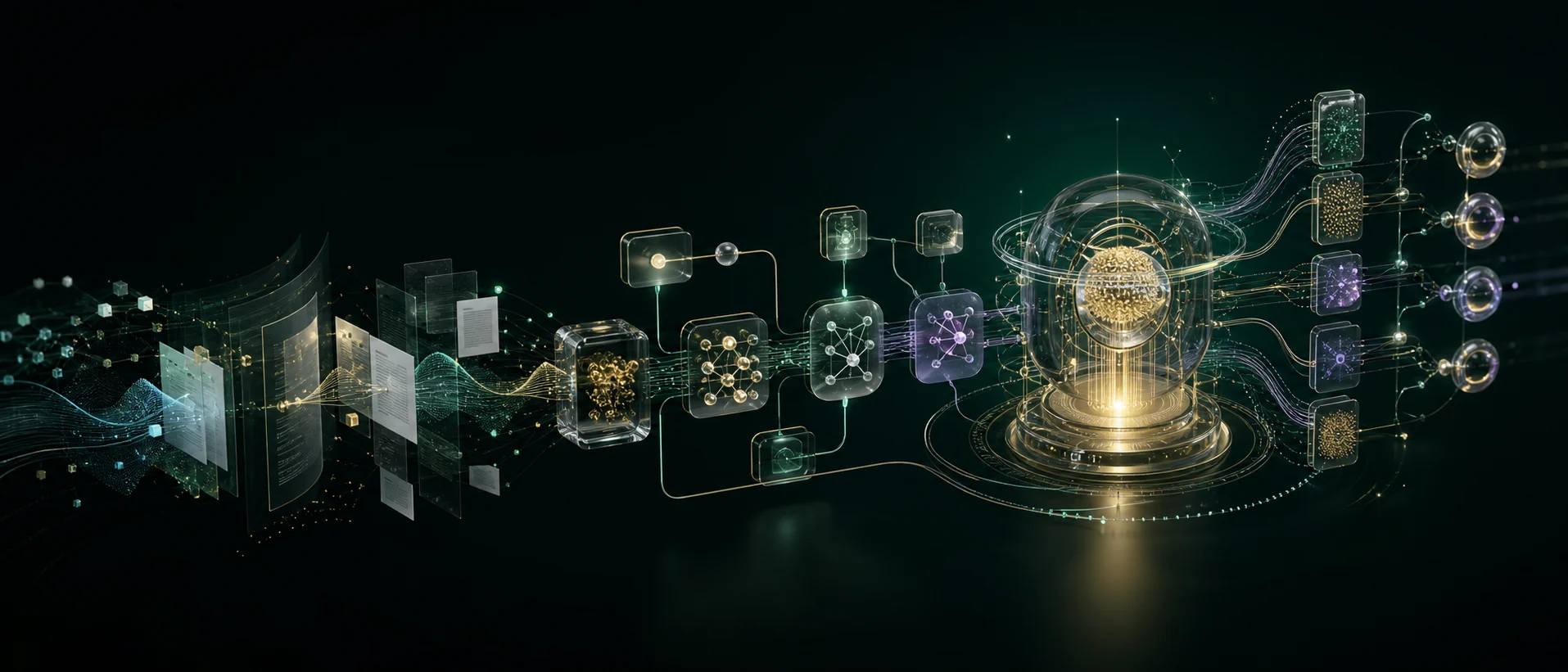 Visualização da camada de inteligência que conecta dados, automação e jornada financeira
